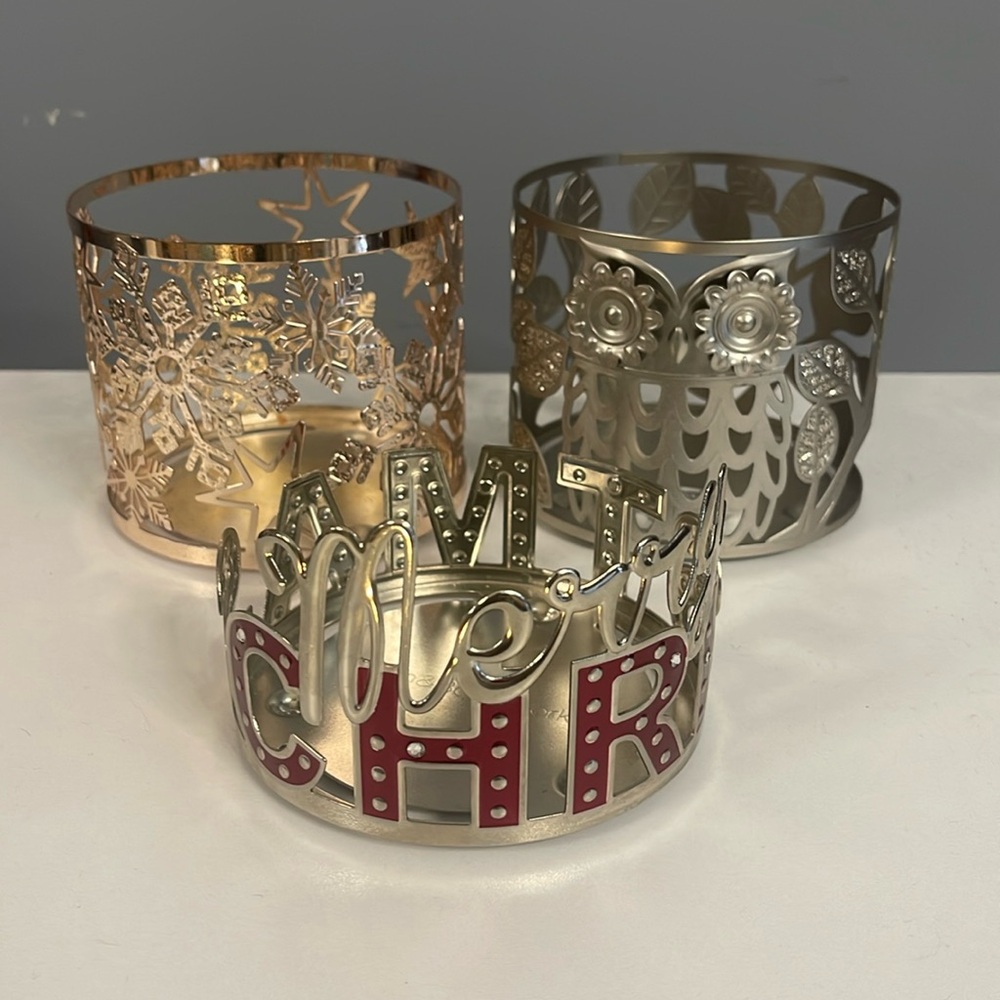 BUNDLE bath and body works candle holders